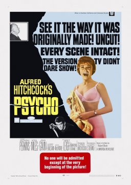 Poster - Alfred Hitchcock&apos;s Psycho, Originele Filmposter, Premium Print